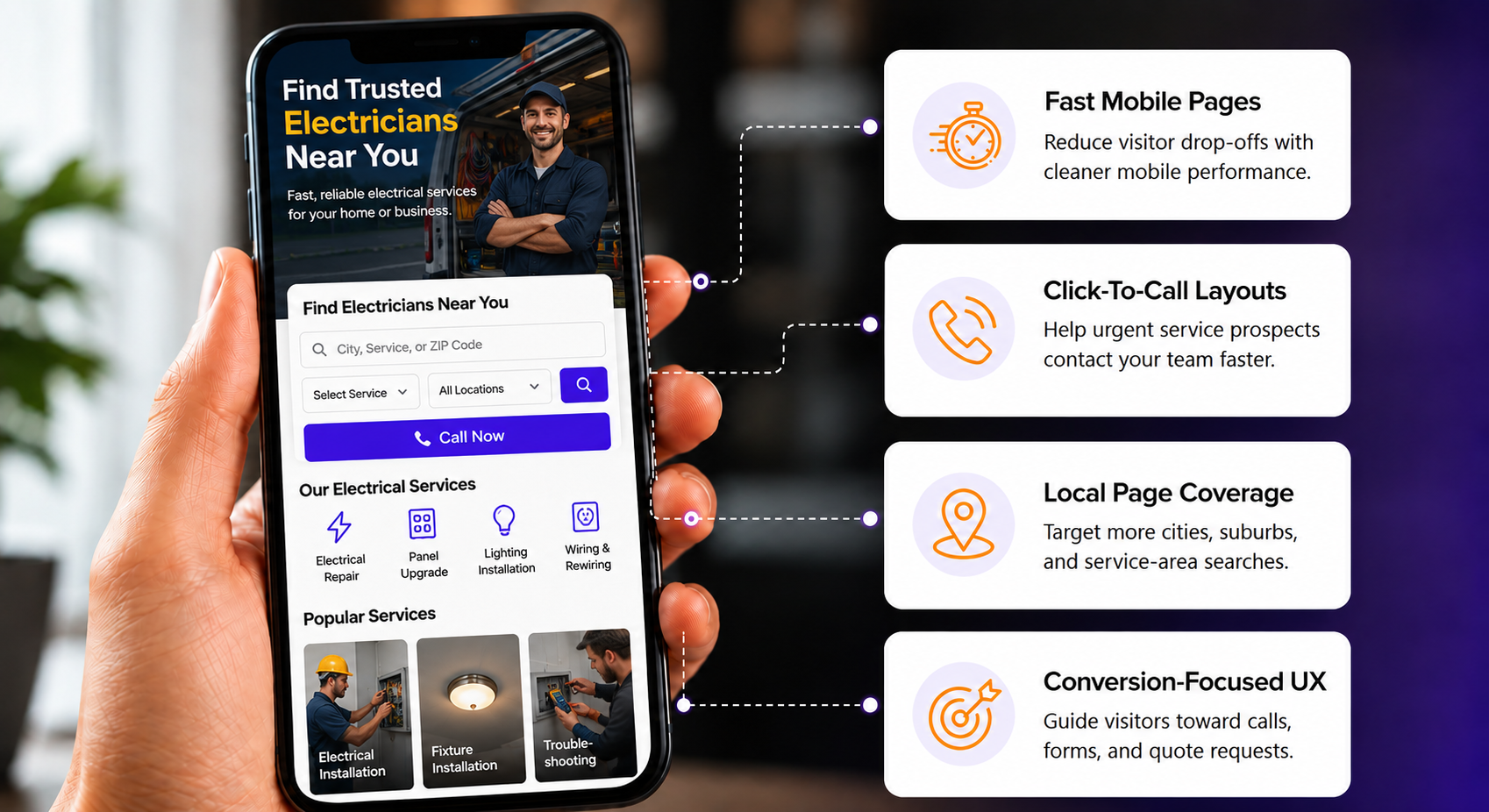 Built for agents targeting multiple cities, listing types, and local search opportunities.