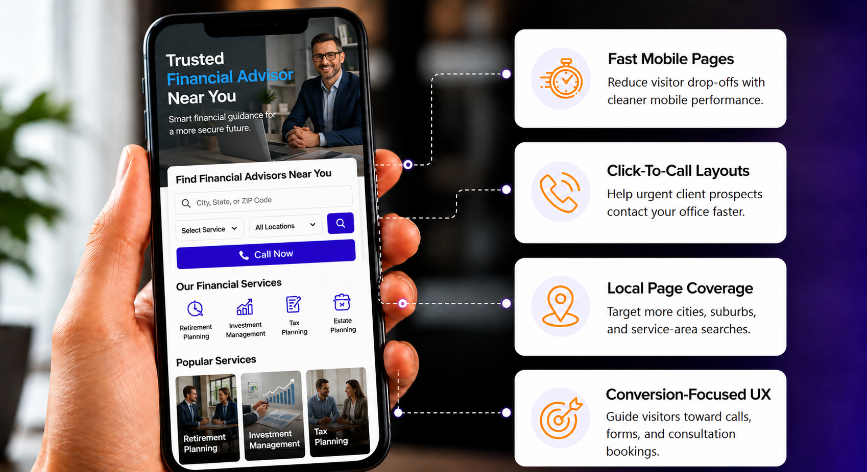 MOBILE-FIRST FINANCIAL ADVISOR SEO