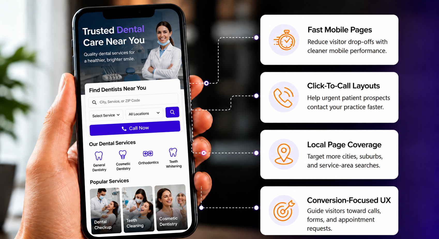 Built for agents targeting multiple cities, listing types, and local search opportunities.